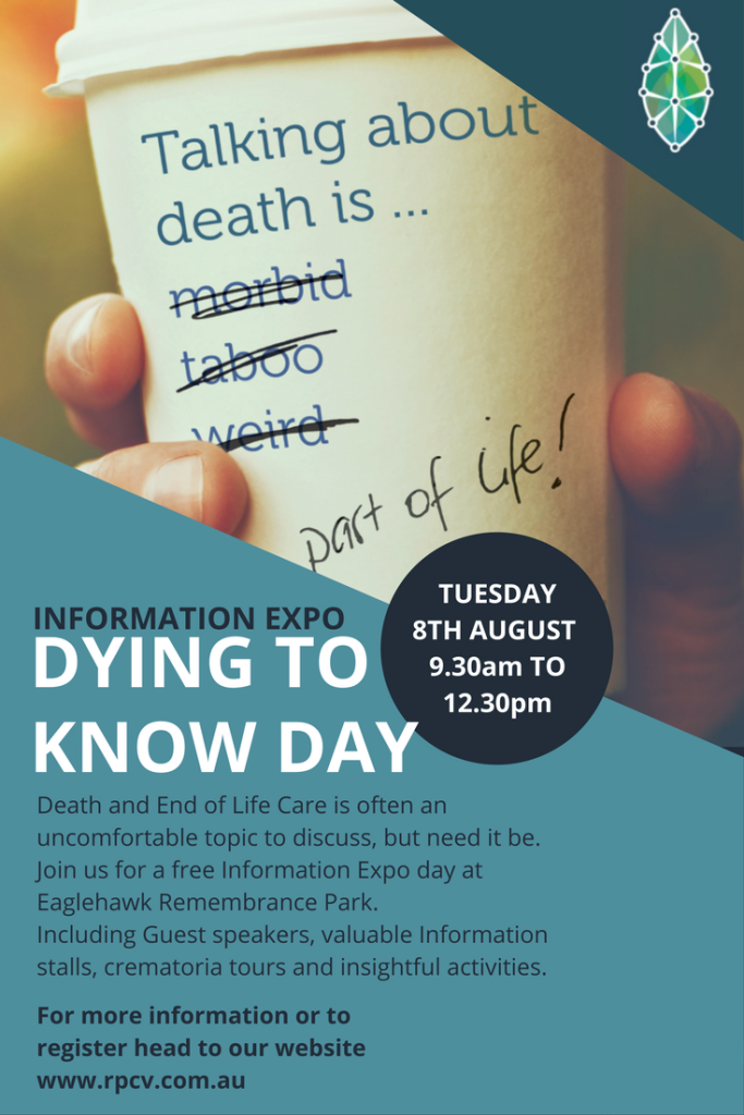 Dying to Know Expo Day Remembrance Parks Central Victoria